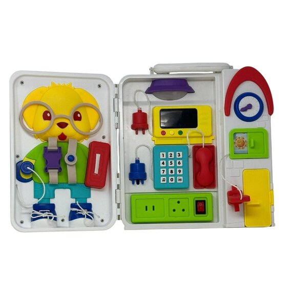 Musical Montessori Busy Board Bilingual Toddler Early Education Portable - Picture 3 of 6